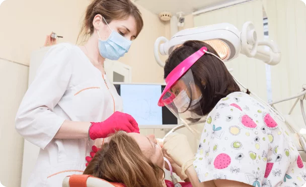 Снятие зубных украшений